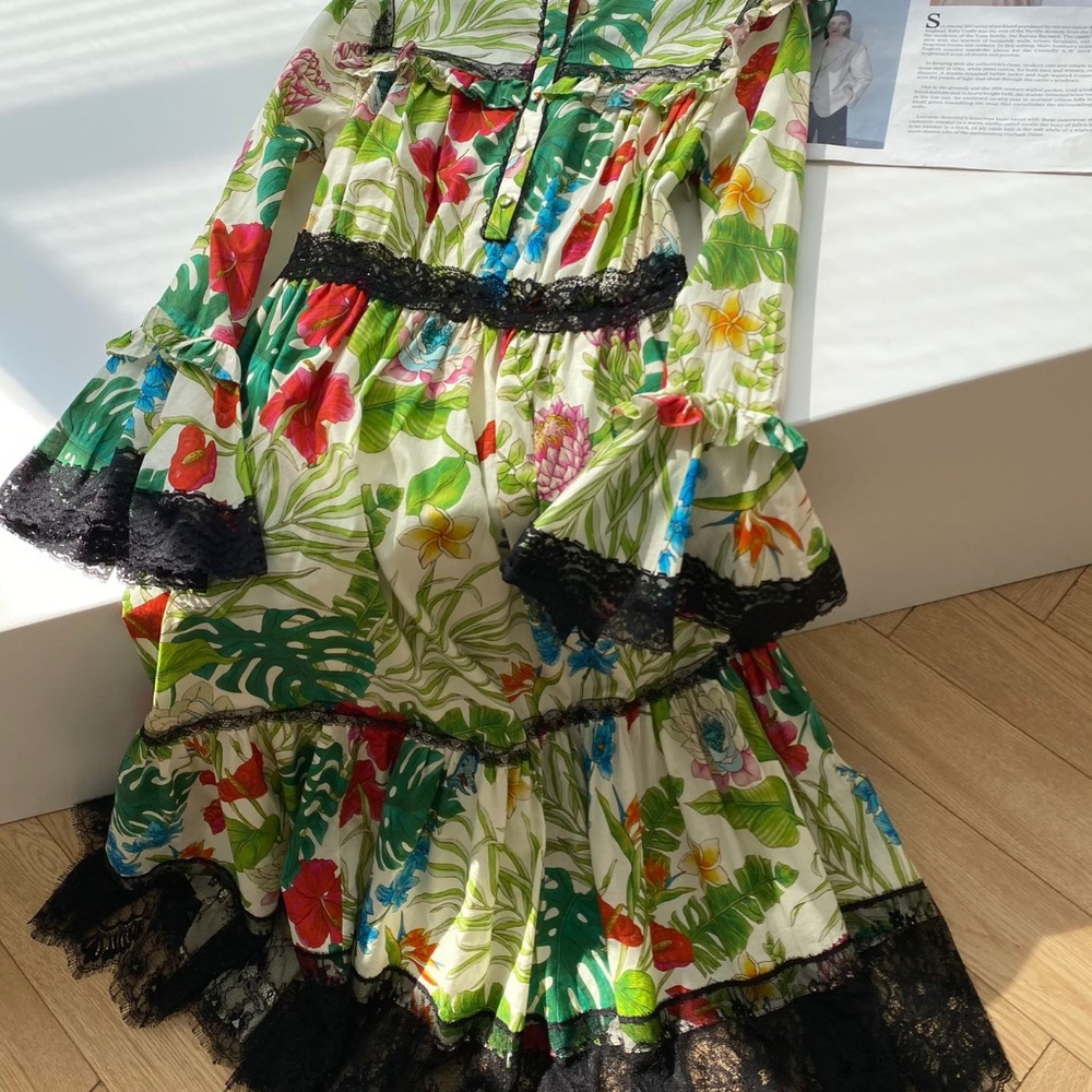 Multicolor Floral Printed Dress 38